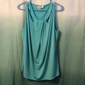 Aqua dress tank top